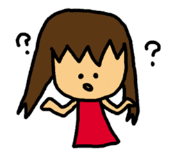 Mischievous pretty girl sticker #2328634