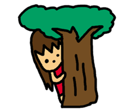 Mischievous pretty girl sticker #2328639