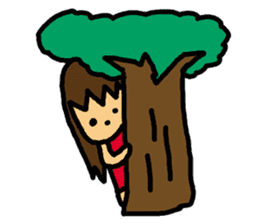 Mischievous pretty girl sticker #2328639