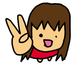 Mischievous pretty girl sticker #2328642