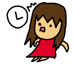 Mischievous pretty girl sticker #2328644