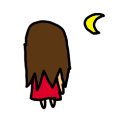 Mischievous pretty girl sticker #2328650