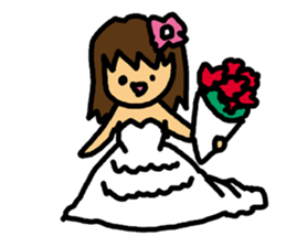 Mischievous pretty girl sticker #2328655