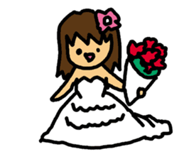 Mischievous pretty girl sticker #2328655