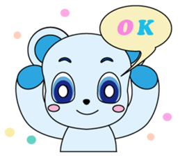 Bear carry happiness sticker #2328738