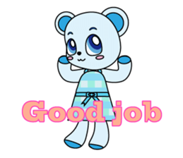 Bear carry happiness sticker #2328740