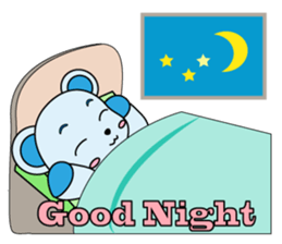 Bear carry happiness sticker #2328741