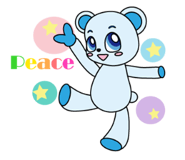 Bear carry happiness sticker #2328743