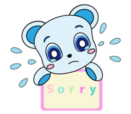 Bear carry happiness sticker #2328745