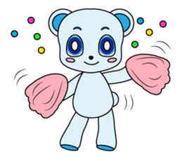 Bear carry happiness sticker #2328758