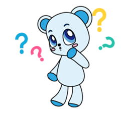 Bear carry happiness sticker #2328761