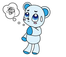 Bear carry happiness sticker #2328766