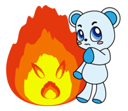 Bear carry happiness sticker #2328769