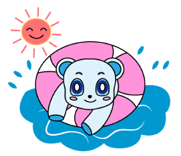 Bear carry happiness sticker #2328773