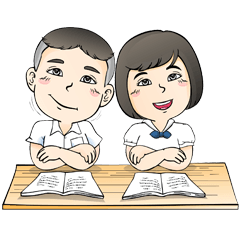 Arun and Ratri stickers.