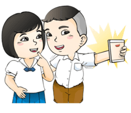 Arun and Ratri stickers. sticker #2330363