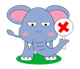 Fah-Sai : Smile elephant sticker #2330446