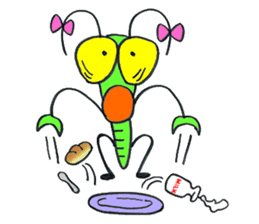 Mantis life sticker #2331102