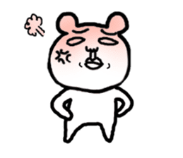 Daily life of white bear sticker #2331688