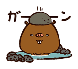 YuruKawa Capybara Kun sticker #2332200