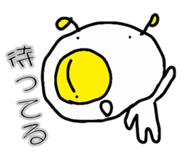 Fried egg Alien sticker #2332460