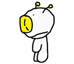 Fried egg Alien sticker #2332469