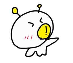 Fried egg Alien sticker #2332470