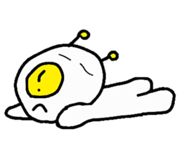 Fried egg Alien sticker #2332478
