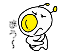 Fried egg Alien sticker #2332480