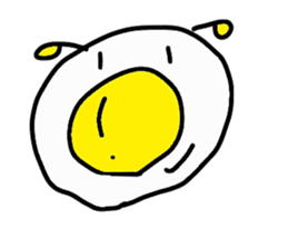 Fried egg Alien sticker #2332494