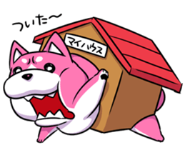 pink shibainu sticker #2332904