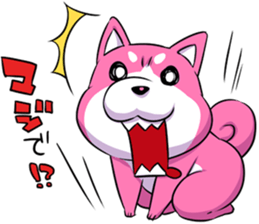 pink shibainu sticker #2332908