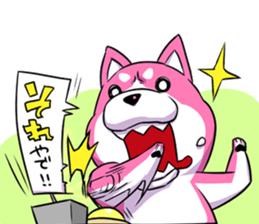 pink shibainu sticker #2332912