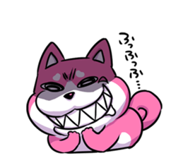 pink shibainu sticker #2332914