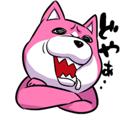 pink shibainu sticker #2332917
