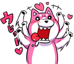pink shibainu sticker #2332923