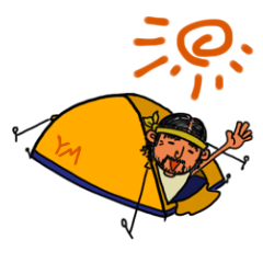 Mountains lover Yama-san.