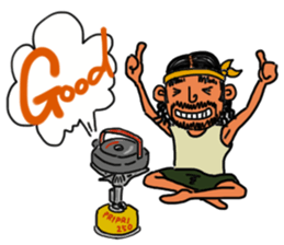 Mountains lover Yama-san. sticker #2333378