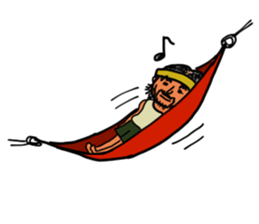 Mountains lover Yama-san. sticker #2333390