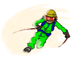 Mountains lover Yama-san. sticker #2333398