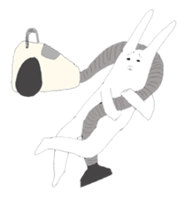 Rabbits don't feel  motivated sticker #2333940