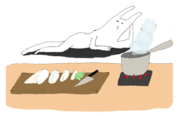 Rabbits don't feel  motivated sticker #2333941