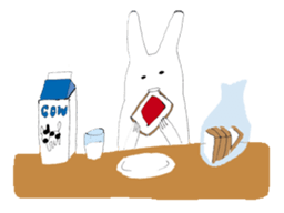 Rabbits don't feel  motivated sticker #2333942