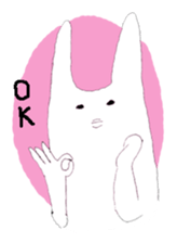 Rabbits don't feel  motivated sticker #2333944