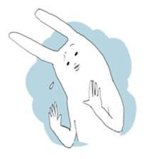 Rabbits don't feel  motivated sticker #2333945