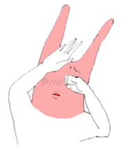 Rabbits don't feel  motivated sticker #2333947