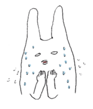 Rabbits don't feel  motivated sticker #2333948