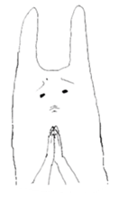 Rabbits don't feel  motivated sticker #2333951