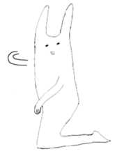 Rabbits don't feel  motivated sticker #2333961