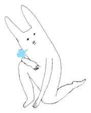 Rabbits don't feel  motivated sticker #2333962